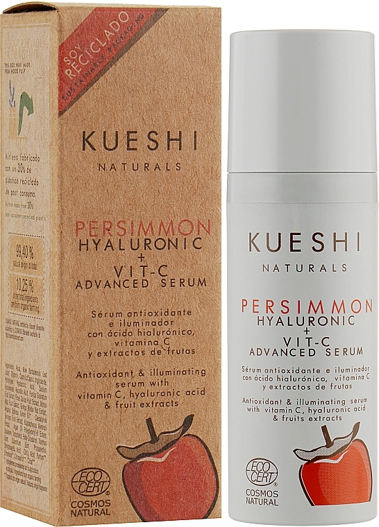 Kueshi Сыворотка для лица с гиалуроновой кислотой и витамином C Naturals Persimmon Hilauronic + Vit-C Advanced Serum - фото N2