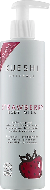 Kueshi Молочко для тіла "Полуниця" Naturals Strawberry Body Milk - фото N1