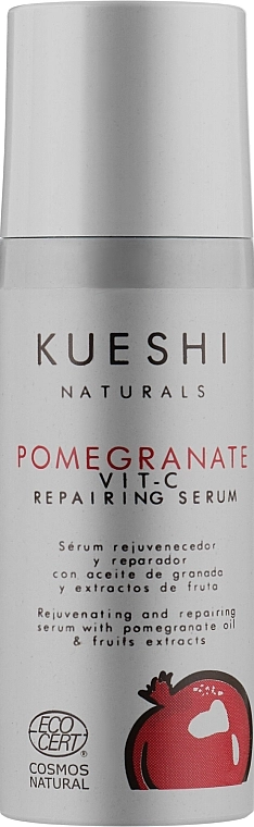 Kueshi Відновлювальна сироватка для обличчя з екстрактом граната й вітаміном С Naturals Pomegranate Vit-C Repairing Serum - фото N1