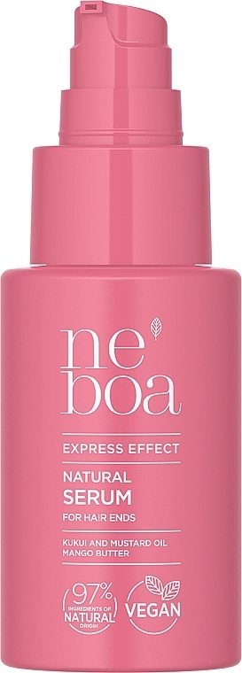 Neboa Натуральная сыворотка для кончиков волос "Экспресс-эффект": регенерация, питание и сглаживание Express Effect Natural Serum for Hair Ends - фото N1