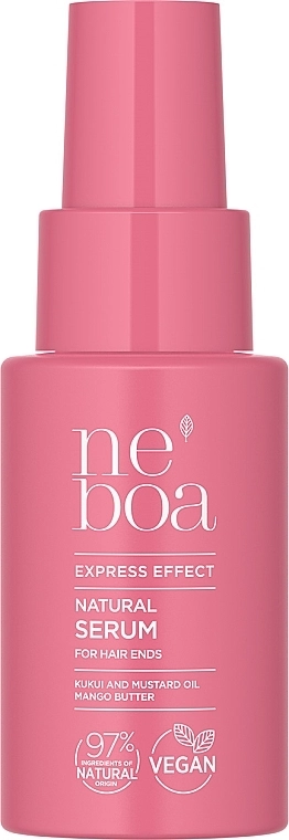 Neboa Натуральна сироватка для кінчиків волосся "Експрес-ефект": регенерація, живлення та згладження Express Effect Natural Serum for Hair Ends - фото N2