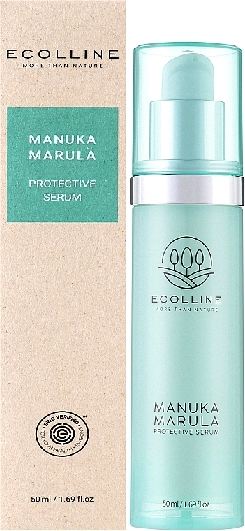 Ecolline Захисна живильна сироватка для обличчя з медом манука та олією марули Manuka Marula Protective Serum - фото N2