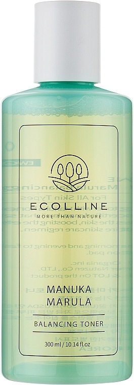 Ecolline Балансувальний тонер для обличчя з медом манука та олією марули Manuka Marula Balancing Toner - фото N1