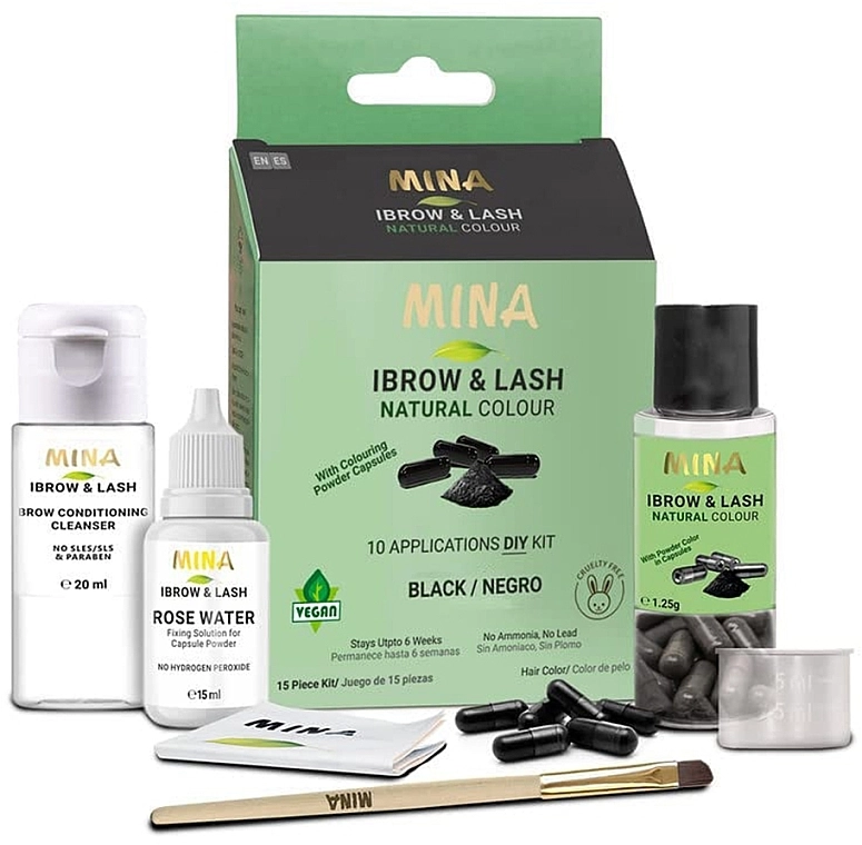 Mina Ibrow & Lash Natural Краска для бровей в капсулах - фото N1