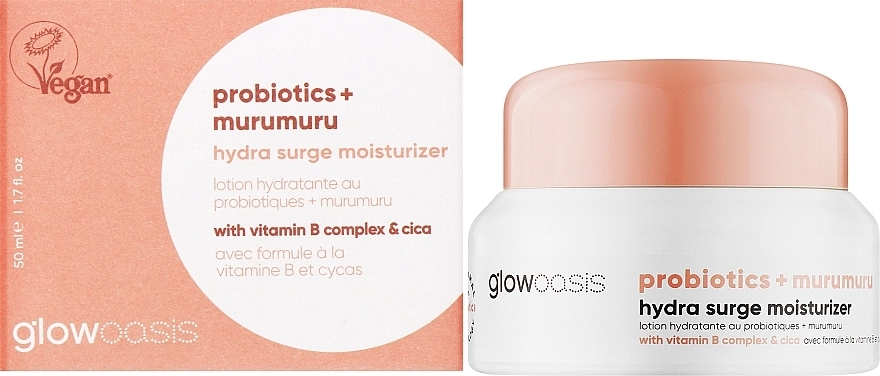 Glowoasis Увлажняющий крем для лица Probiotics + Murumuru Hydra Surge Moisturizer - фото N2