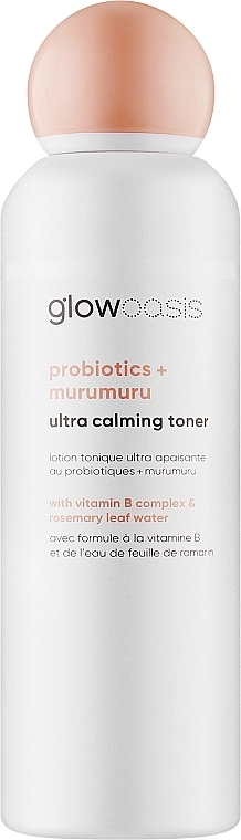 Glowoasis Заспокійливий тонік для обличчя Probiotics + Murumuru Ultra Calming Facial Toner - фото N1