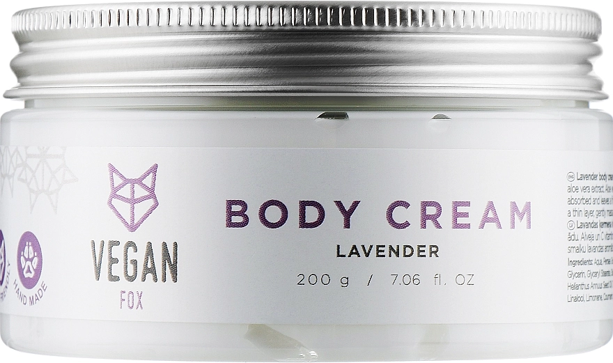 Vegan Fox Крем для тіла "Лаванда" Lavender Body Cream - фото N1