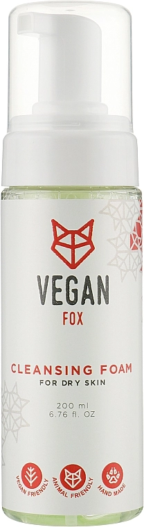 Vegan Fox Очищающая пенка для сухой кожи Cleansing Foam For Dry Skin - фото N1