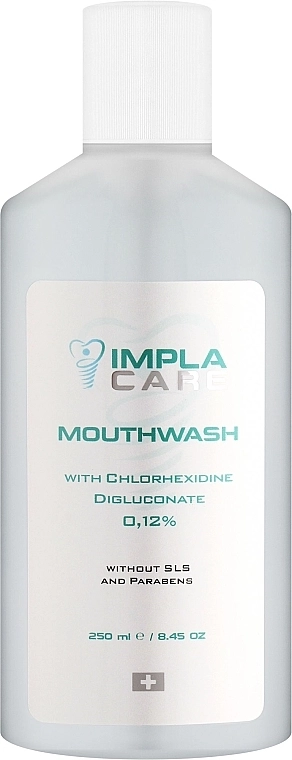 ImplaCare Ополаскиватель для полости рта с Биглюконатом Хлоргексидина 0,12% - фото N1