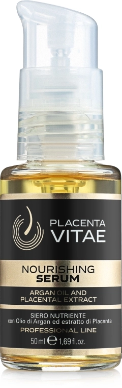 Placenta Vitae Живильна сироватка проти випадіння волосся з арганієвою олією та екстрактом плаценти Professional Line Nourishing Serum - фото N1