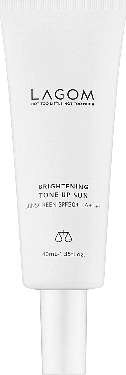 Lagom Освітлювальний сонцезахисний крем з вирівнювальним ефектом Brightening Tone Up Sun SPF 50+ PA++++ - фото N1