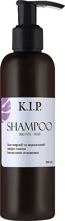 K.I.P. Бессульфатный шампунь для жирной и нормальной кожи головы "Интенсивное очищение" Shampoo - фото N1