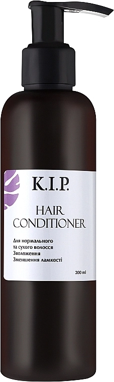 K.I.P. Відновлюючий кондиціонер для нормального та сухого волосся "Зволоження та зменшення ламкості" Conditioner - фото N1