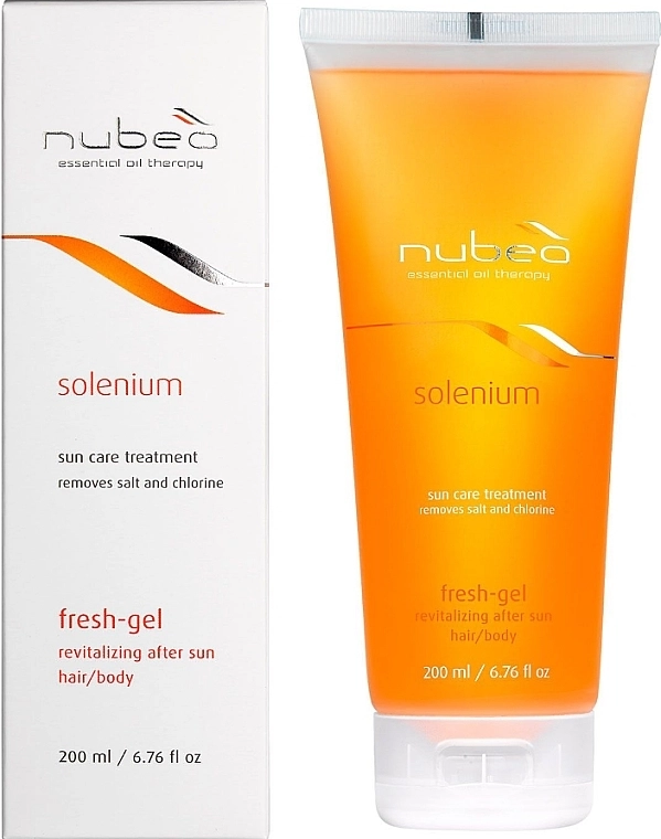 Nubea Ревіталізуючий очищаючий фреш-гель для волосся та тіла Solenium Fresh-Gel Revitalizing After Sun Hair/Body - фото N1