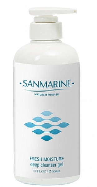 Sanmarine Очищаючий гель глибокої дії для обличчя Fresh Moisture Deep Cleanser Gel - фото N2