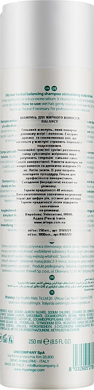 Artego Шампунь для жирных волос Easy Care T Balance Shampoo - фото N2