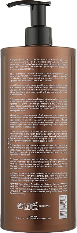 Cotril Підготовлювальний шампунь Keratin Pre-Treatment Shampoo - фото N2