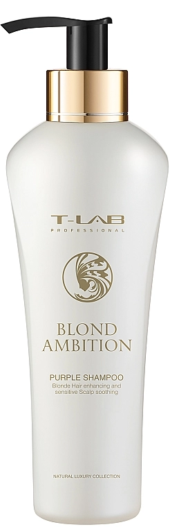 T-LAB Professional Шампунь для коррекции цвета и восстановления Blond Ambition Purple Shampoo - фото N1