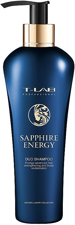 T-LAB Professional Шампунь для зміцнення волосся Sapphire Energy Duo Shampoo - фото N1