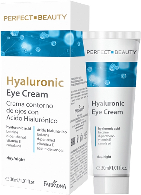 Farmona Крем для шкіри навколо очей з гіалуроновою кислотою Perfect Beauty Hyaluronic Eye Cream - фото N1