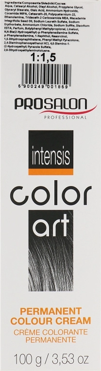 Prosalon Перманентна фарба для волосся Intensis Color Art - фото N3