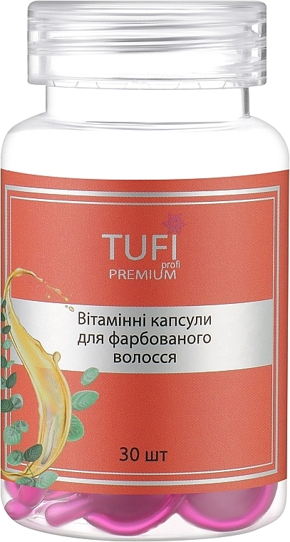 Tufi profi Вітамінні капсули для фарбованого волосся Premium - фото N1