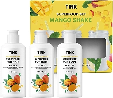 Tink Подарунковий набір Superfood Mango Shake Set (sh/gel/150ml + shmp/150ml + balm/150ml) - фото N3