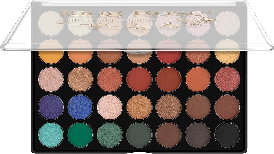 King Rose Eyeshadow Palette 35JH Палетка тіней для повік, 35 кольорів - фото N1