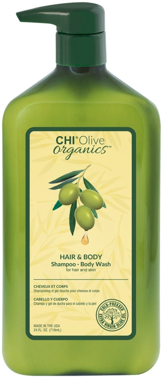 CHI Шампунь для волосся і тіла, з оливою Olive Organics Hair And Body Shampoo Body Wash - фото N5