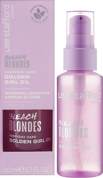 Lee Stafford Олія для освітленого волосся Bleach Blondes Everyday Care Golden Girl Oil - фото N2