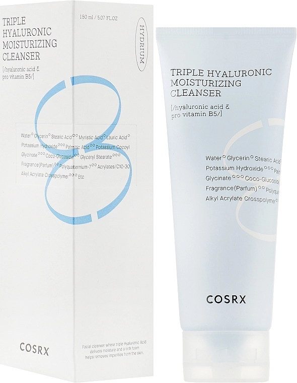 CosRX Увлажняющая пенка для умывания Hydrium Triple Hyaluronic Moisture Cleanser - фото N1