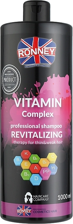 Ronney Professional Шампунь для тонких и ослабленных волос с комплексом витаминов Vitamin Complex Revitalizing Shampoo - фото N1