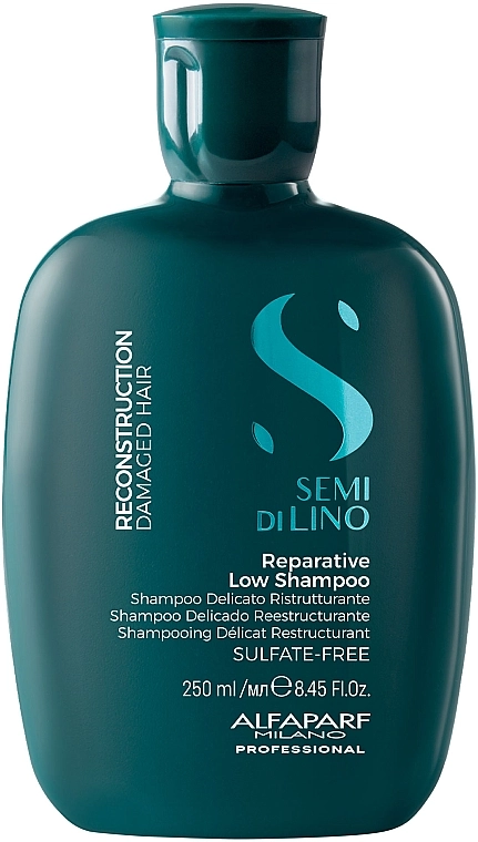 Alfaparf Шампунь для поврежденных волос Milano Semi Di Lino Reconstruction Reparative Low Shampoo - фото N1