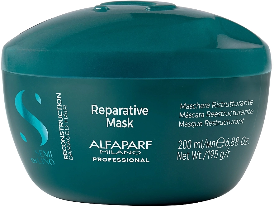 Alfaparf Маска для відновлення волосся Semi Di Lino Reconstruction Reparative Mask - фото N1