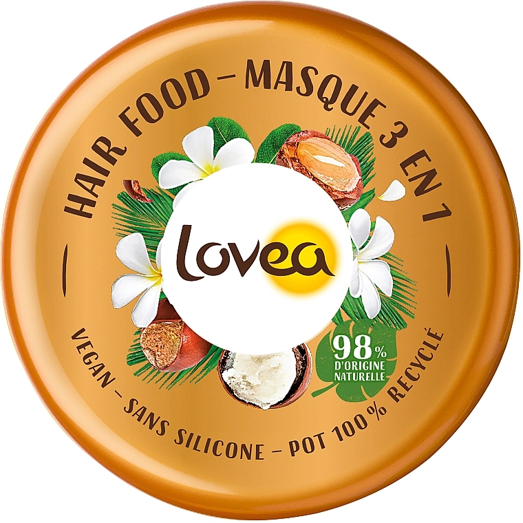 Lovea Маска для волос 3 в 1 "Монои и масло Ши" 3 in 1 Hair Mask "Monoi & Shea" - фото N2