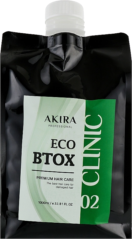 Akira Средство для восстановления волос, 02 Eco Btox Hair Clinic 02 - фото N1