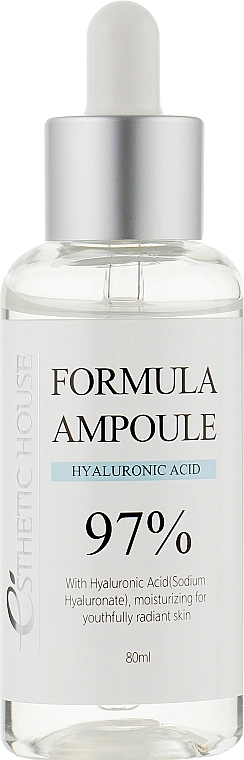 Зволожувальна сироватка для обличчя з гіалуроновою кислотою - Esthetic House Formula Ampoule Hyaluronic Acid 97%, 80 мл - фото N1