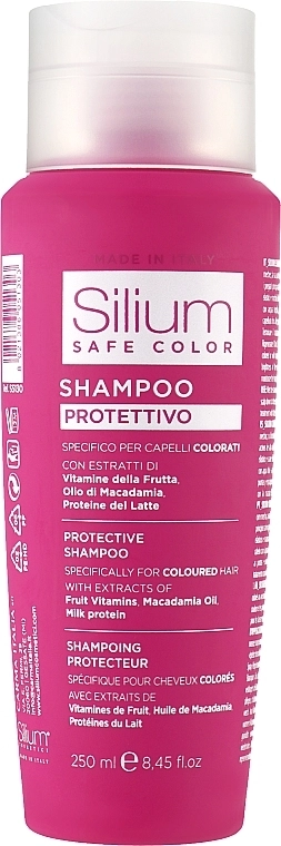 Silium Шампунь для збереження кольору фарбованого волосся з молочним протеїном і олією макадамії Safe Color Shampoo - фото N1