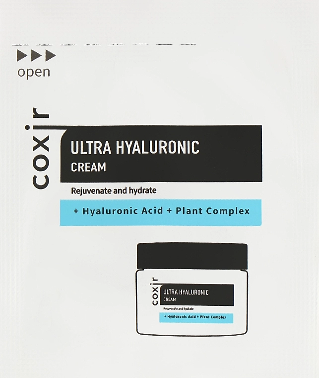 Coxir Зволожувальний крем з гіалуроновою кислотою Ultra Hyaluronic Cream (пробник) - фото N1