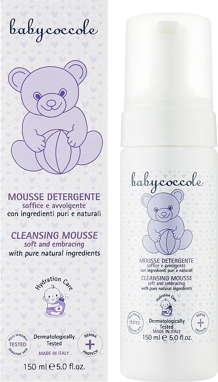 Babycoccole Очищающий мусс с экстрактом цветов лотоса Dolcemousse - фото N2