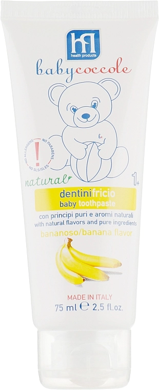 Babycoccole Зубная паста для детей "Банан" Baby Toothpaste Banana Flavour - фото N2