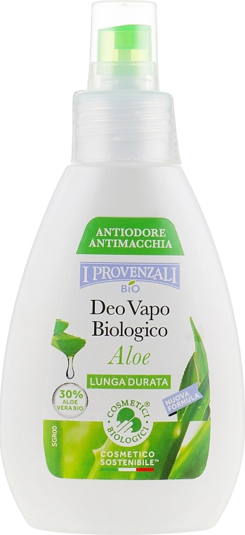 I Provenzali Дезодорант-спрей з органічним соком алое Aloe Deo Vapo - фото N1