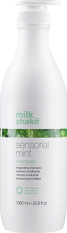 Бодрящий шампунь для волос - Milk Shake Sensorial Mint Shampoo, 1000 мл - фото N1