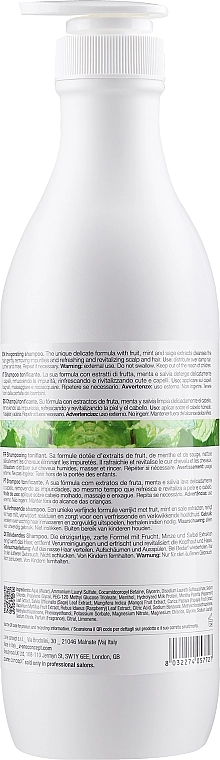 Бодрящий шампунь для волос - Milk Shake Sensorial Mint Shampoo, 1000 мл - фото N2