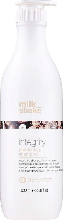 Живильний шампунь для всіх типів волосся - Milk Shake Integrity Nourishing Shampoo, 1000 мл - фото N1