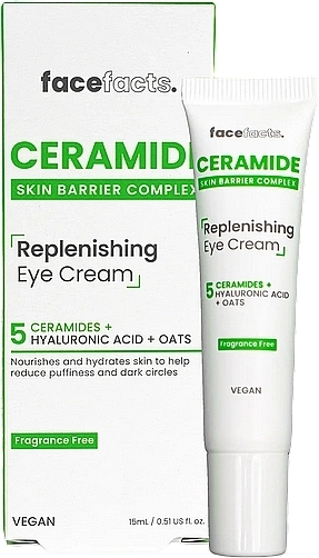 Face Facts Відновлювальний крем для шкіри навколо очей із керамідами Ceramide Replenishing Eye Cream - фото N1