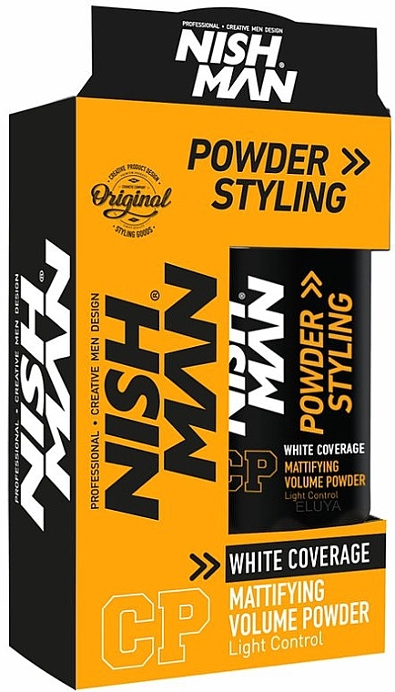 Nishman Пудра для стилизации волос с сединой White Coverage Styling Powder - фото N1
