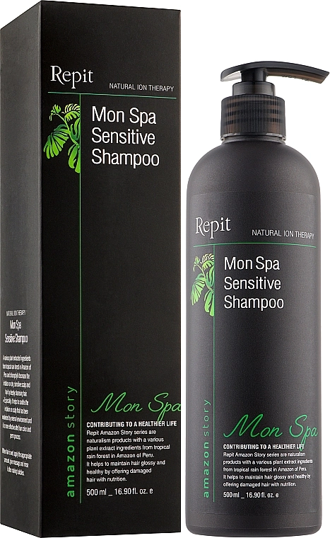 Repit Шампунь для чувствительной кожи головы Amazon Story MonSpa Sensetive Shampoo - фото N4