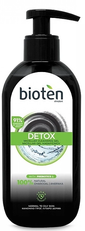 Bioten Мицеллярный очищающий гель для нормальной и жирной кожи Detox Micellar Cleansing Gel - фото N1