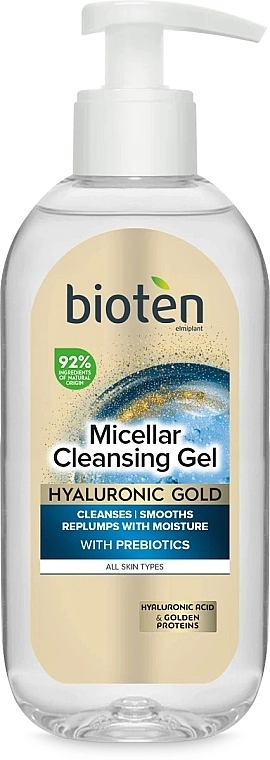 Bioten Мицеллярный очищающий гель для лица Hyaluronic Gold Micellar Cleansing Gel - фото N1